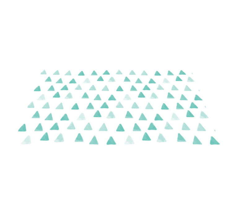 Vinyl teppe geometrisk trekantede motiver - Tenstickers