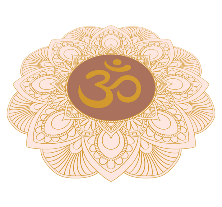 Symbol om buda vinyl teppe mandala - Tenstickers