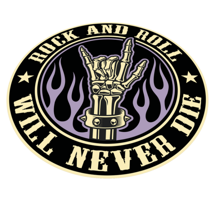 Stein håndskilt i brann med tekst vinyl teppe soverom - Tenstickers