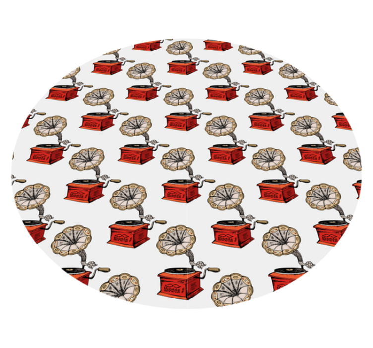 Vinyl teppe tekstur retro musikkbokser - Tenstickers