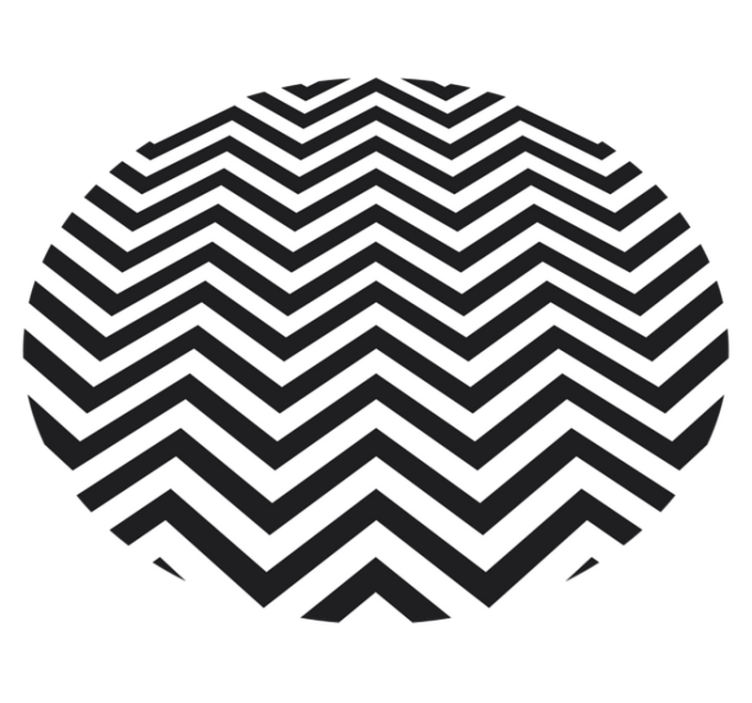 Vinyl teppe geometrisk chevron mønster - Tenstickers