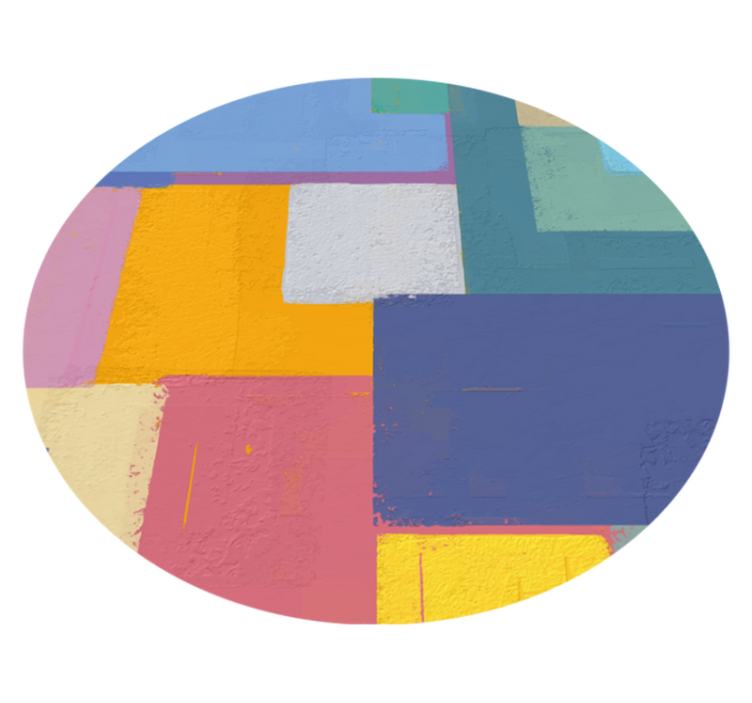 Vinyl teppe geometrisk klare geometriske figurer - Tenstickers