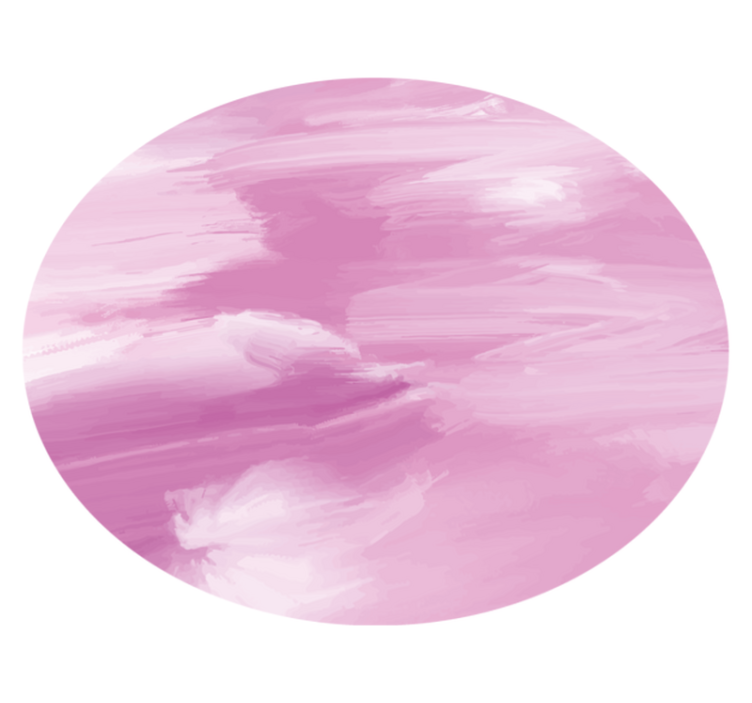 Pastell lilla oljemaleri vinyl teppe rund - Tenstickers