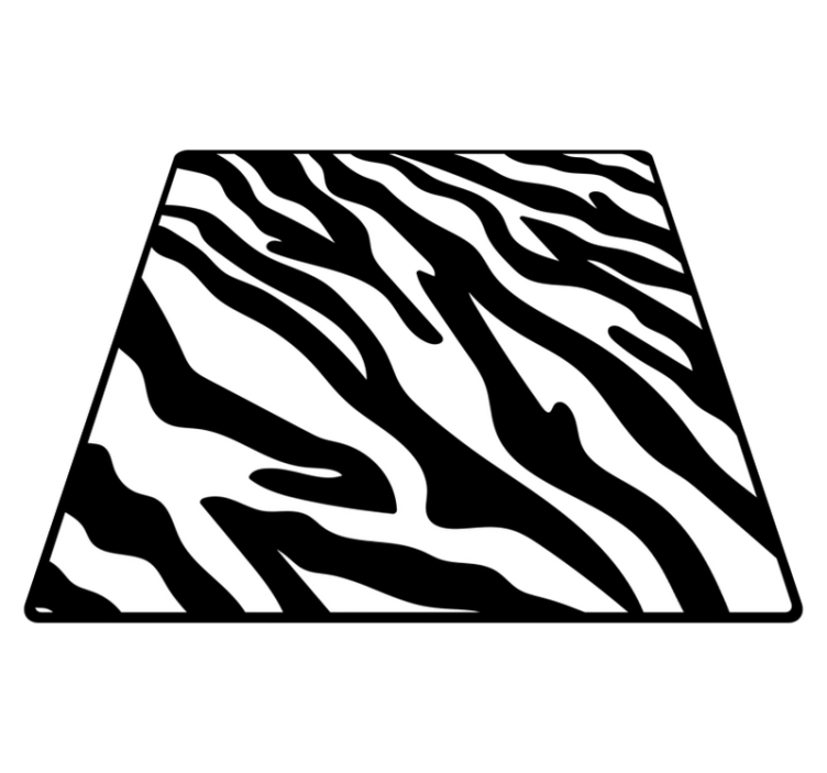 Vinyl teppe dyreavtrykk zebra mønster - Tenstickers