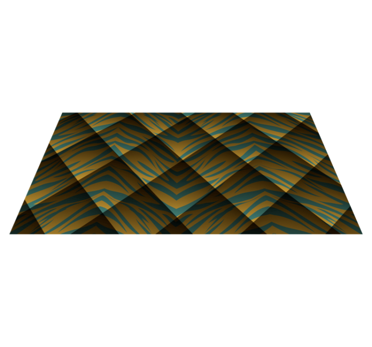 Tigerstripekonsept vinyl teppe dyreavtrykk - Tenstickers