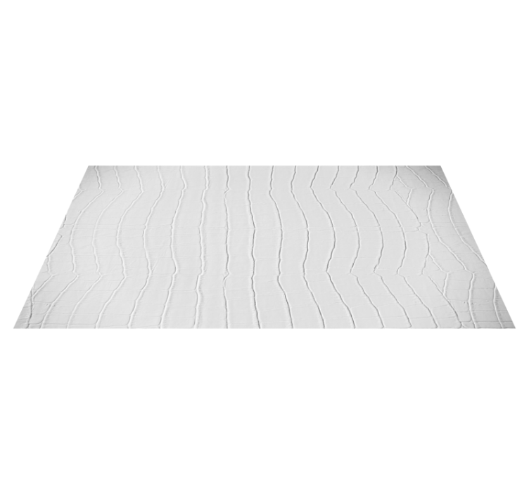 Hvit skinn tekstur vinyl teppe rektangel - Tenstickers
