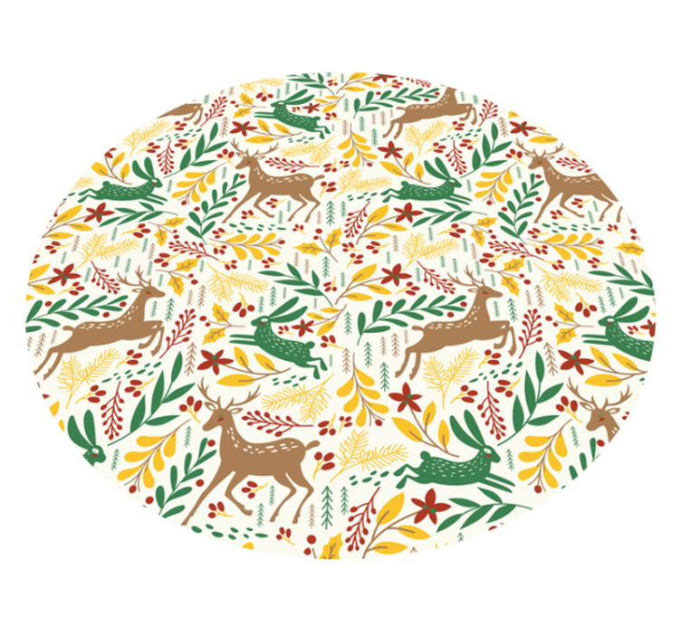 Naturinspirert motiv Jul vinyl teppe - Tenstickers