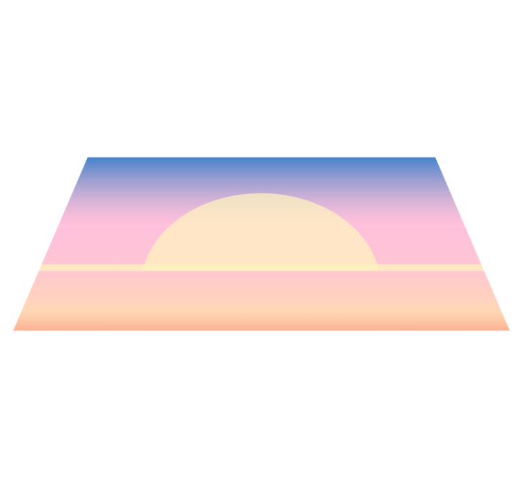Soloppgangsgradient vinyl teppe natur - Tenstickers