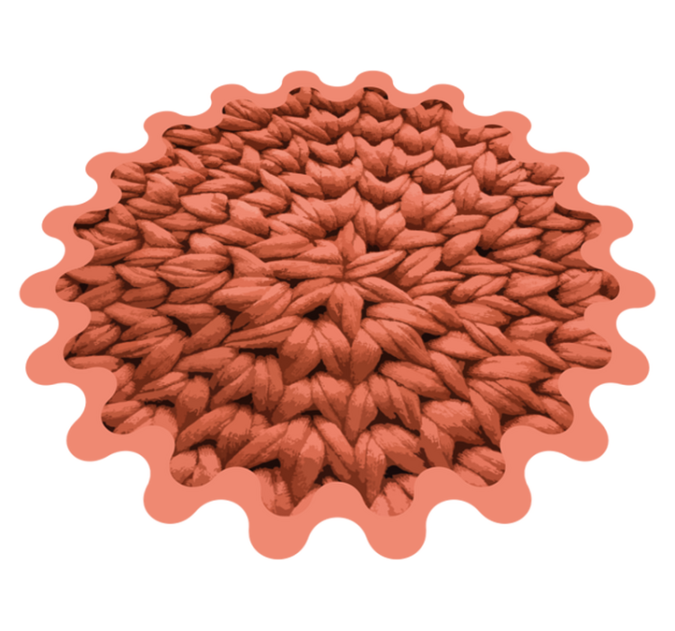 Bladmotiv vinyl teppe natur - Tenstickers