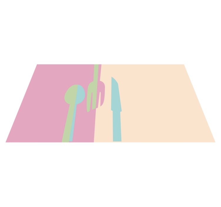 Kjøkkenutstyr i pastellfarger vinyl teppe kjøkken - Tenstickers