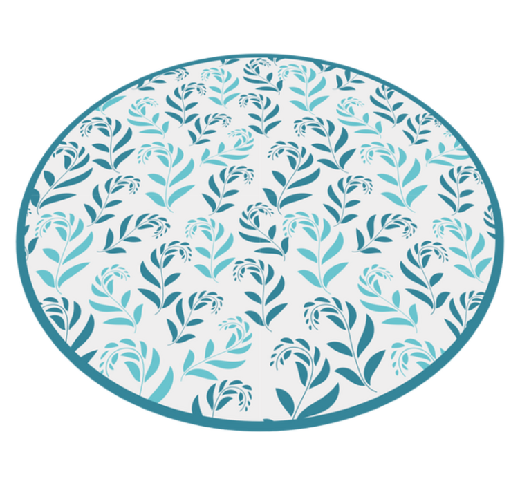 Vinyl teppe blomster og planter bladmotiv inspirasjon - Tenstickers