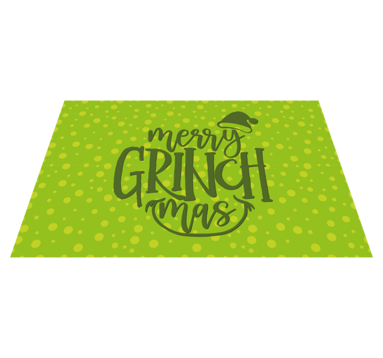 Grinchmas-jubel Jul vinyl teppe - Tenstickers