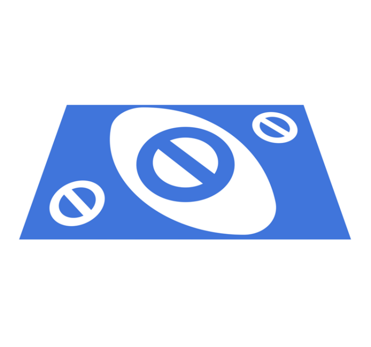 Uno kortstopp med blå farge vinyl teppe ungdom - Tenstickers