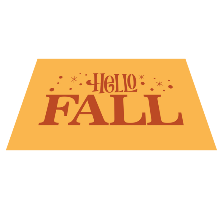 Velkommen høststemning vinyl teppe sagn og tekster - Tenstickers