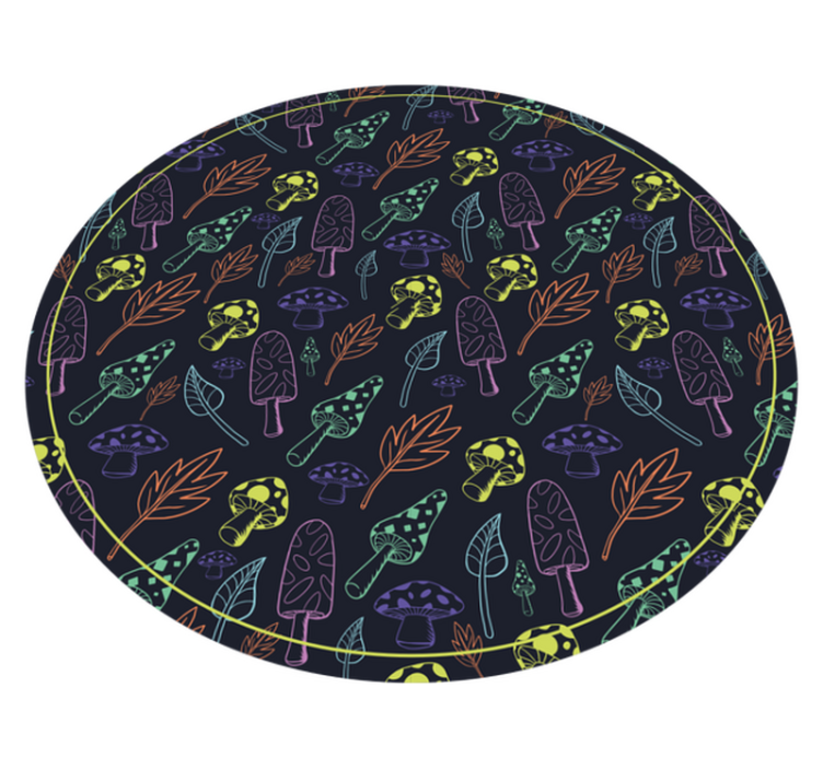 Levende fargesopp vinyl teppe blomster og planter - Tenstickers