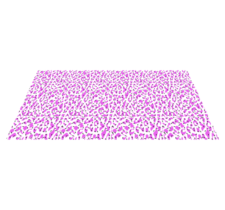 Fuchsia leopardmønster vinyl teppe dyreavtrykk - Tenstickers
