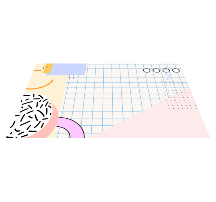 Moderne abstrakt vinyl teppe geometrisk - Tenstickers