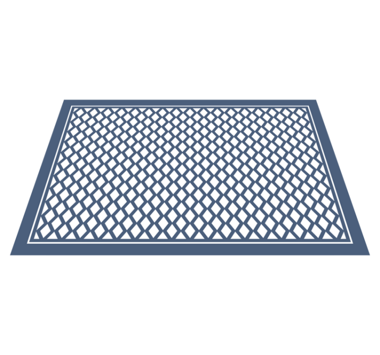 Elegant diamantmotiv vinyl teppe geometrisk - Tenstickers