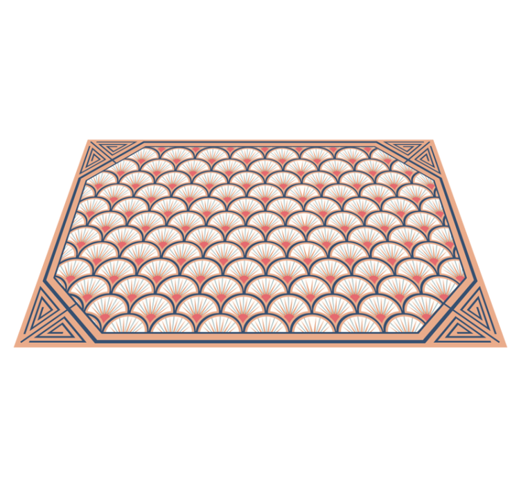 Skallmotiv vinyl teppe hydraulisk - Tenstickers