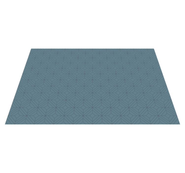 Vinyl teppe moderne geometrisk bladmotiv - Tenstickers