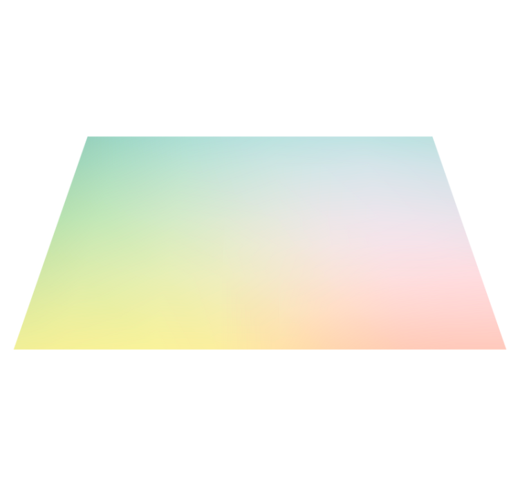 "kawaii"-stil pastell regnbue vinyl teppe moderne - Tenstickers