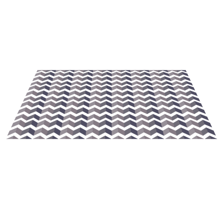 Chevron Pattern Elegance geometriske vinyl teppe - Tenstickers