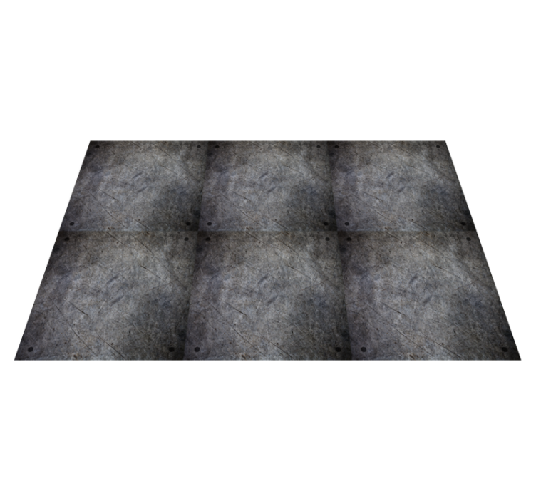 Industriell dekor med metalleffekt vinyl teppe stue - Tenstickers