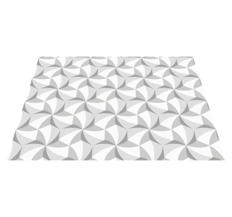 Abstrakt virvelmønster geometriske vinyl teppe - Tenstickers