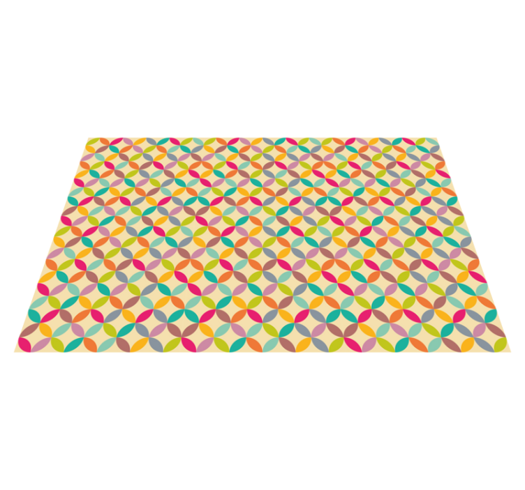 Fargerik geometrisk geometriske vinyl teppe - Tenstickers