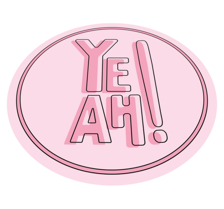 Uttrykksfulle tekstmotiv vinyl teppe sagn og tekster - Tenstickers