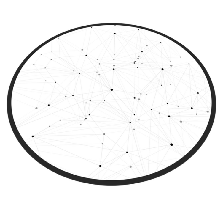 Abstrakt nettverksmønster vinyl teppe moderne - Tenstickers