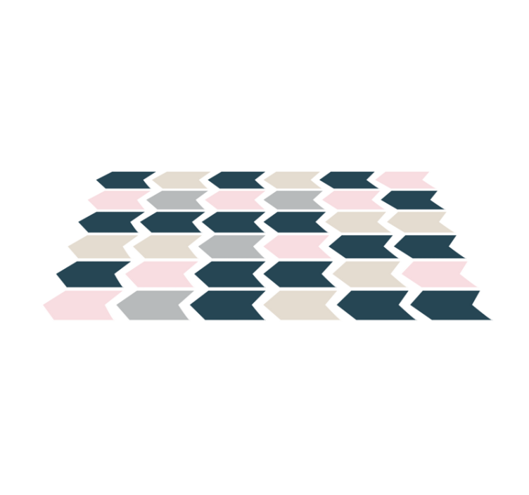 Pastell farge piler mønster vinyl teppe geometrisk - Tenstickers