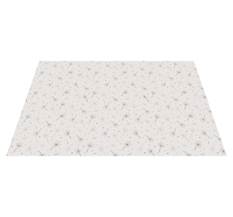 Løvetann mønster vinyl teppe blomster og planter - Tenstickers