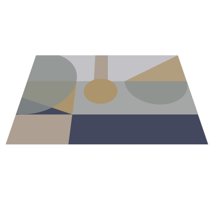 Abstrakt geometrisk geometriske vinyl teppe - Tenstickers