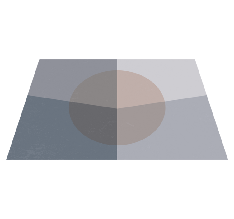 Overlappende sirkler vinyl teppe geometrisk - Tenstickers