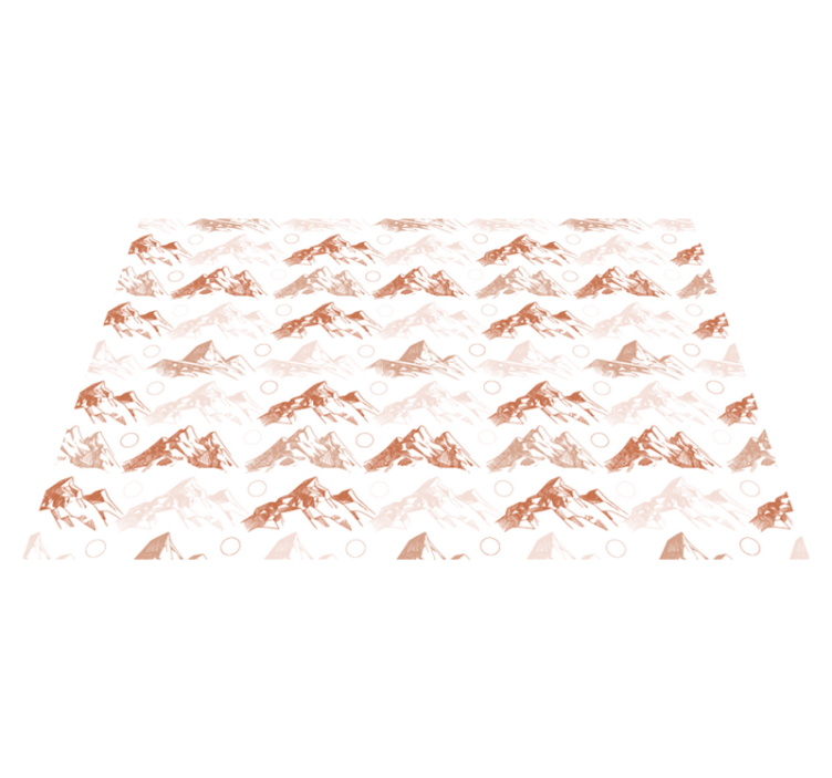 Terracotta fjellmønster vinyl teppe natur - Tenstickers