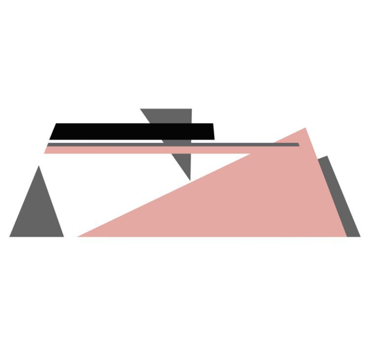 Minimalistiske trekanter vinyl teppe minimalistisk - Tenstickers