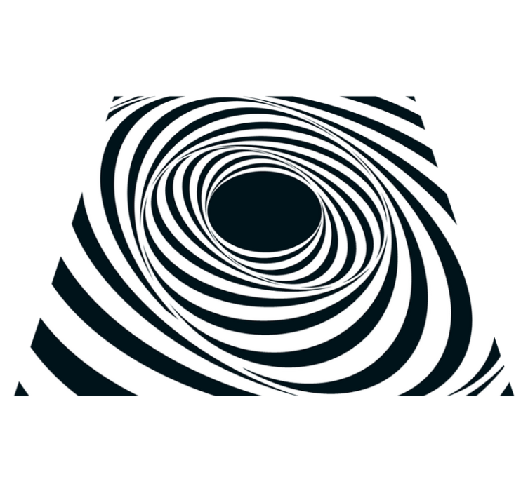 Geometrisk fallende kvadratisk mønster vinyl teppe moderne - Tenstickers