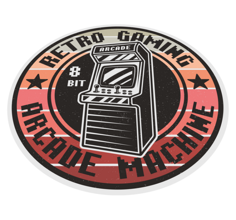 80-talls gaming-logo Vinyl teppe striper - Tenstickers