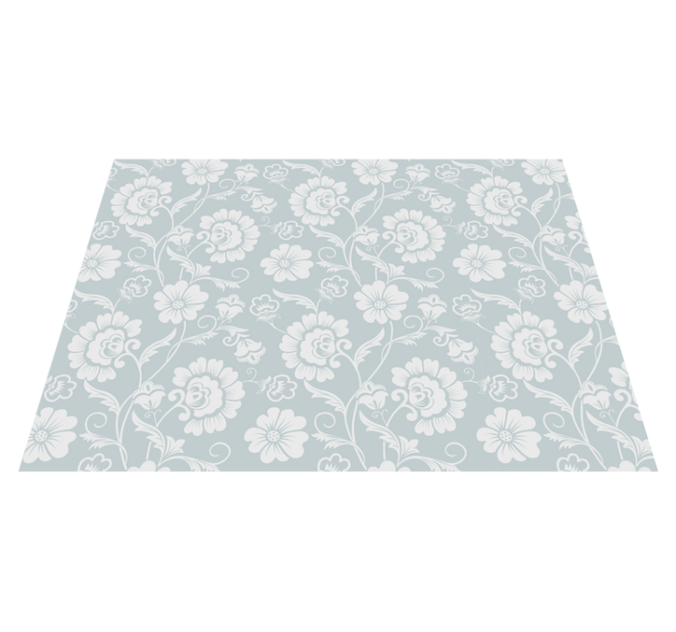 Elegant Floral Pattern blomst vinyltepper - Tenstickers