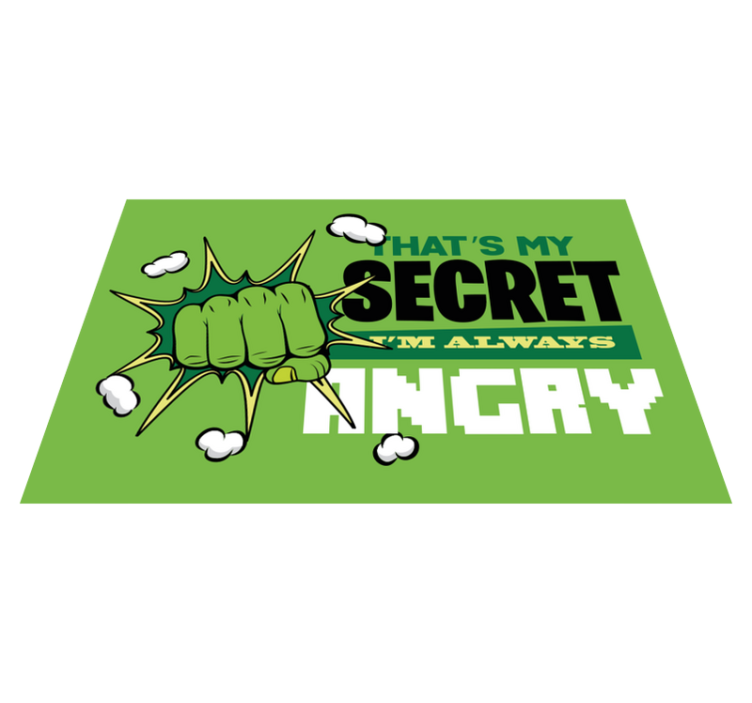 Jeg er alltid sint Vinyl teppe flere barn - Tenstickers