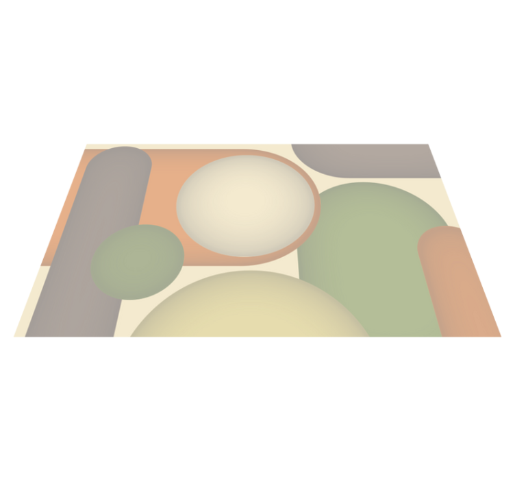 Vinyl teppe moderne sirkulære mønstre - Tenstickers