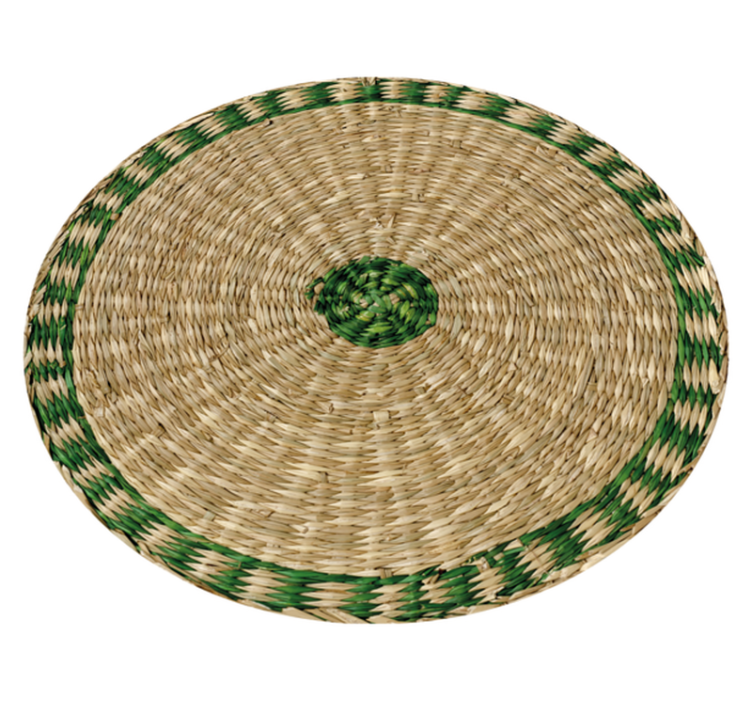 Vevd rund tekstur tekstur vinyl teppe - Tenstickers