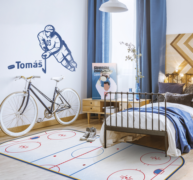 Ishockeybane spillmatte - Tenstickers