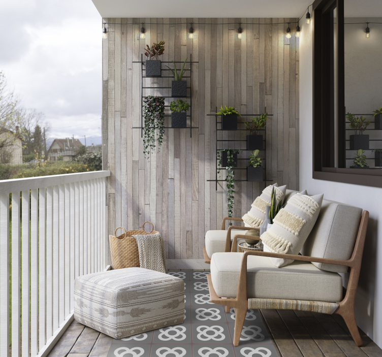 Teppe pvc panot barcelona mosaikk - Tenstickers