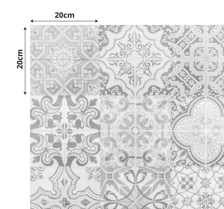 Steineffekt mosaikkmønster vinyl teppe hydraulisk - Tenstickers
