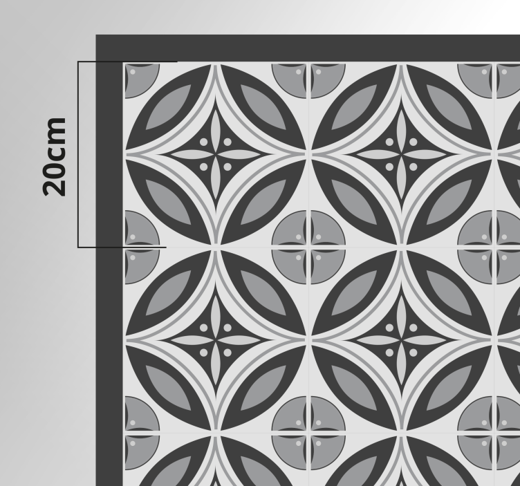 Sofistikert monokrom motiv marmor vinylteppe - Tenstickers