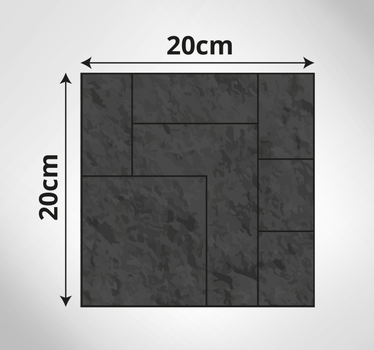 Teksturert svart overflate Vinyl teppe steiner - Tenstickers