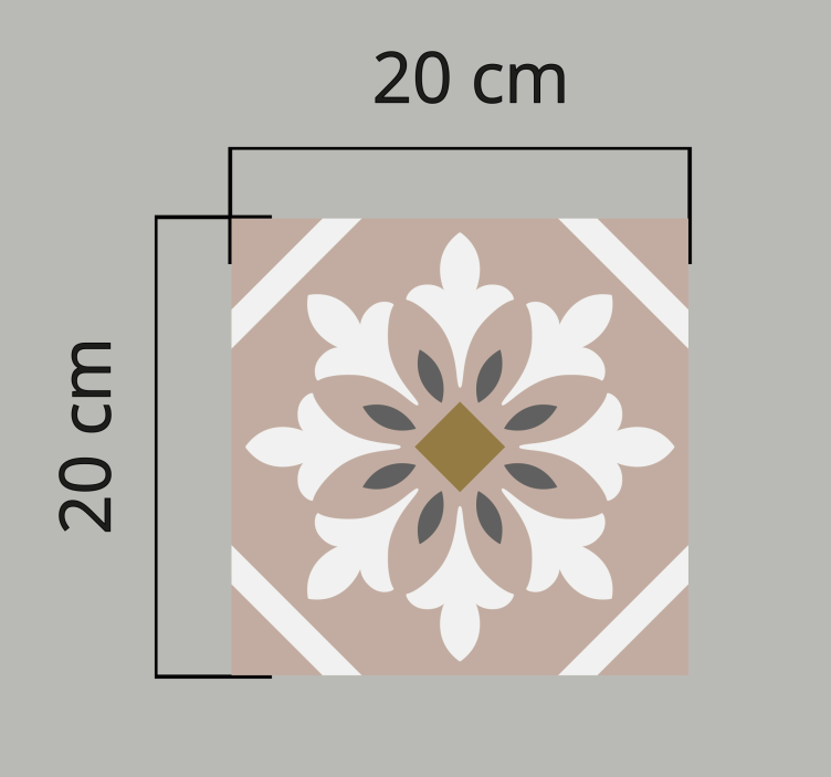 Brun tilfeldig fliseteppe - Tenstickers