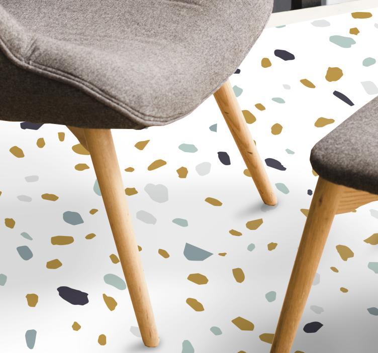 Nordisk terrazzo tekstur vinyl teppe - Tenstickers